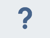 Dark blue question mark on a light blue background
