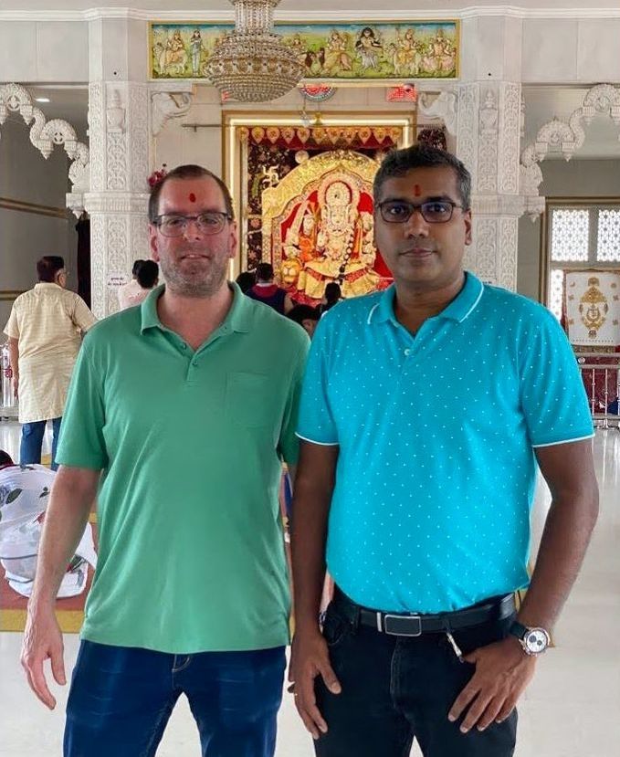 One of the Indian-German friendships over the years: Carsten Ruth and Sainathan Konar